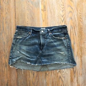 Citizens of Humanity Cutoff Jean Skirt 30
